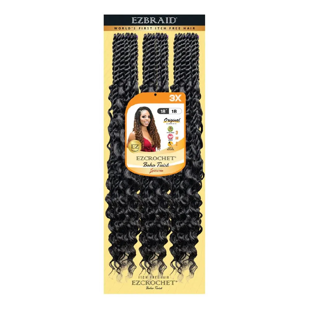EZBRAID Ezcrochet 3X Boho Twist Braid (18inch)