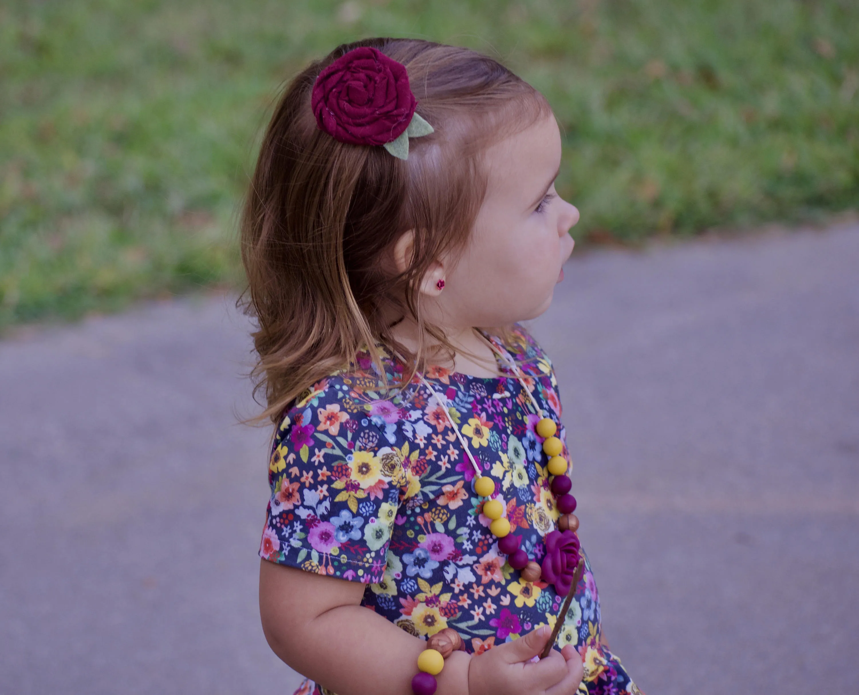 Fall Maroon speckle Rose