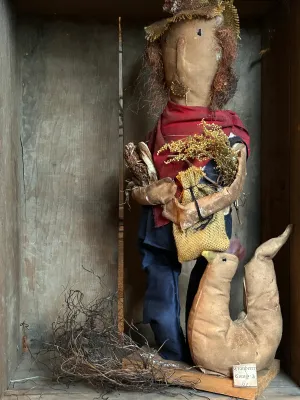 Farmer Otis Doll on Stand