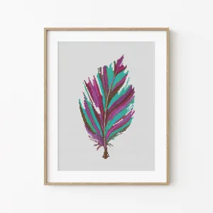 Feather Cross Stitch Pattern #860
