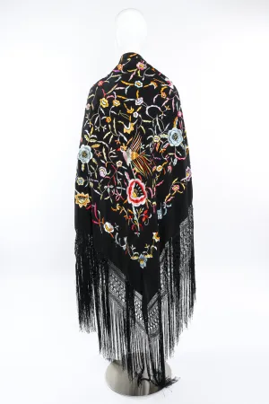 Floral Piano Shawl
