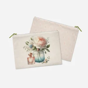 French Perfume   Roses accessory pouch  | French Cottagecore