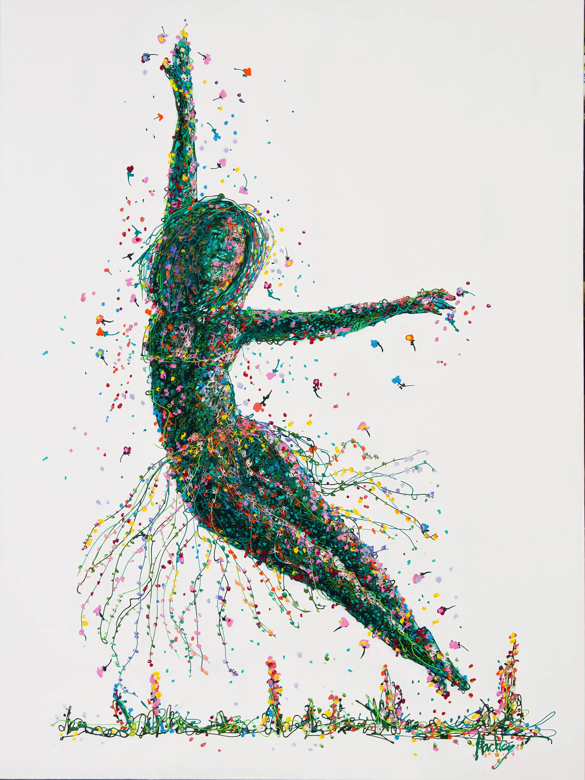 Garden Dance - 30”W x 40”H