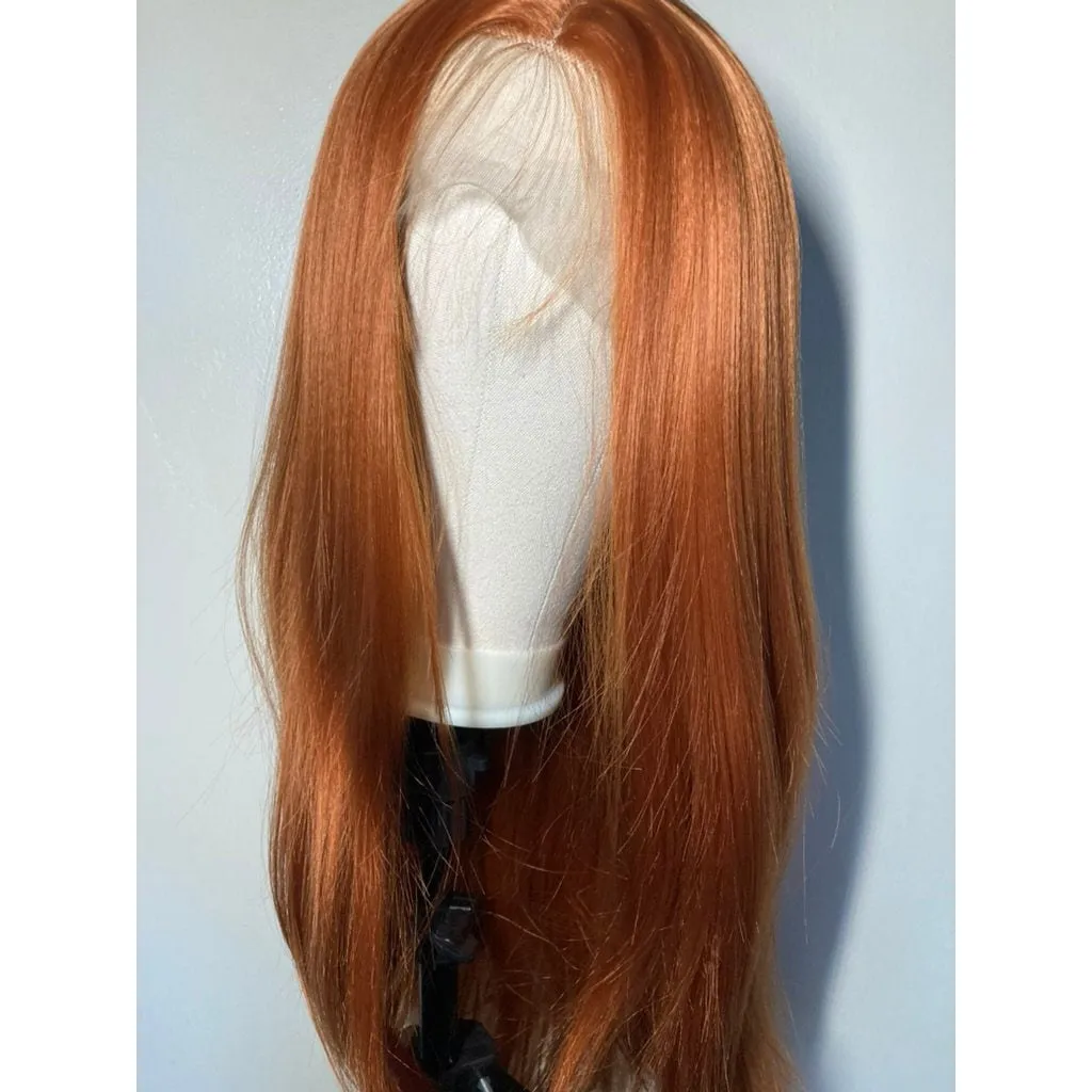 Ginger Orange Hair | Lace Front Wig|Straight Hair Wigs For Women