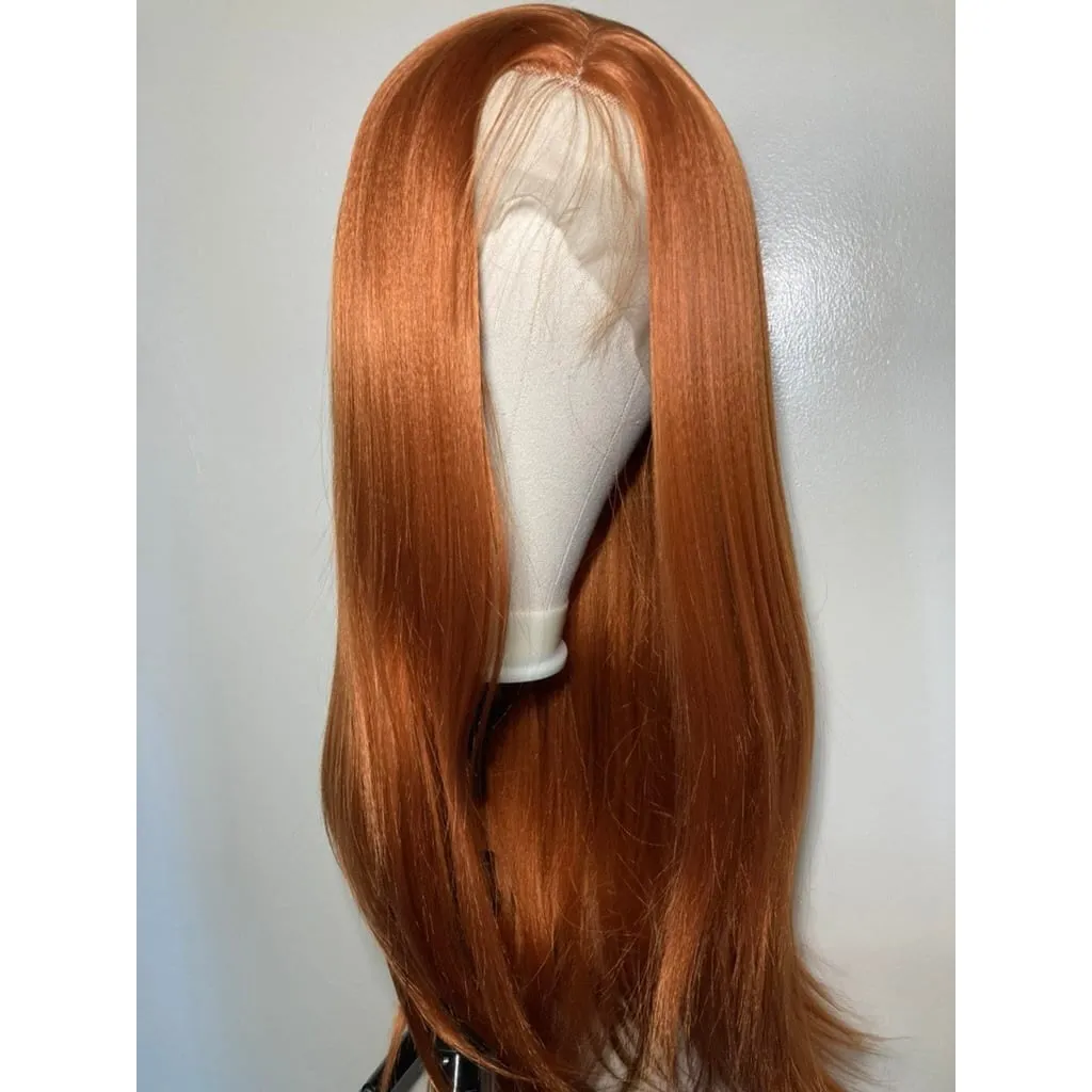 Ginger Orange Hair | Lace Front Wig|Straight Hair Wigs For Women