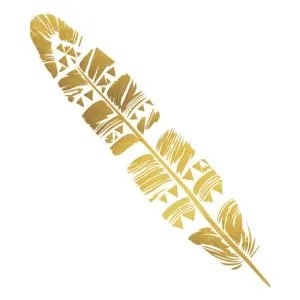 Golden Boho Feather