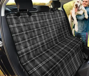 Gray Plaid Tartan Back Seat Pet Hammock