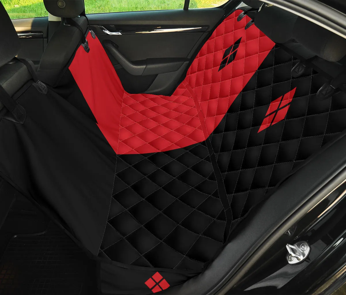 Harley Opposites Auto Pet Seat Cover Car Protector  Ms. Quinn Inspired
