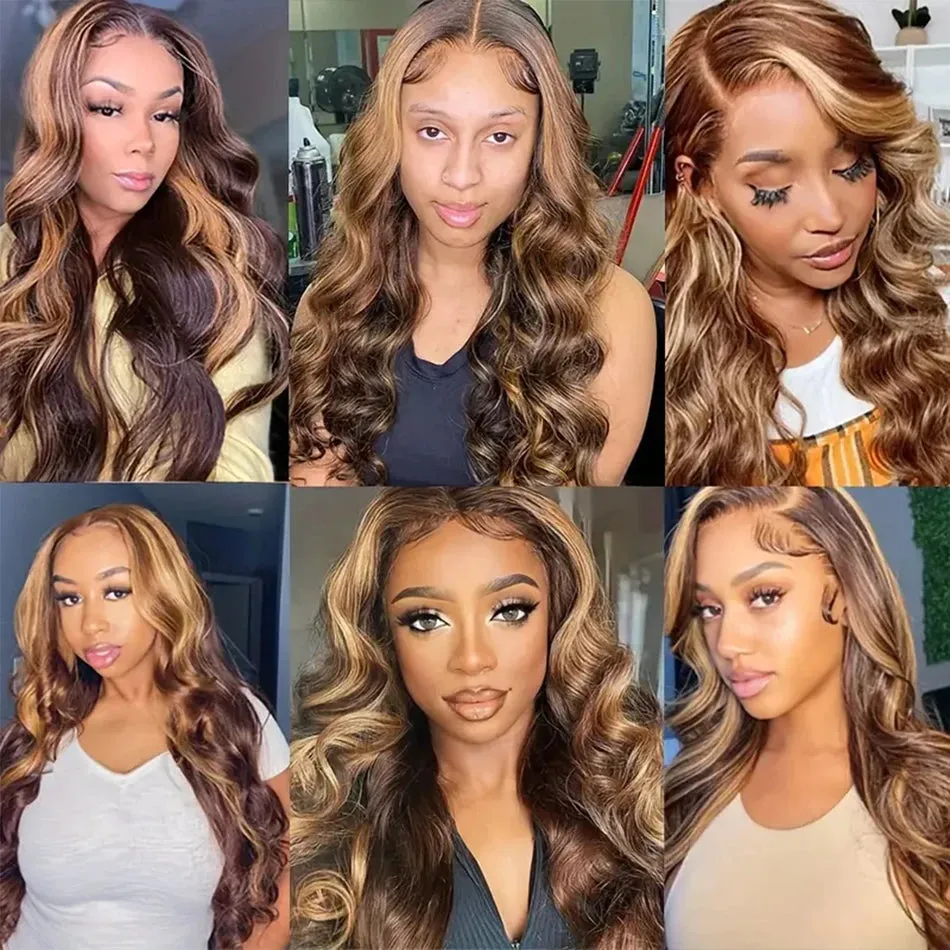 Human Hair Body Wave Ombre Blonde Hair Bundles Extensions