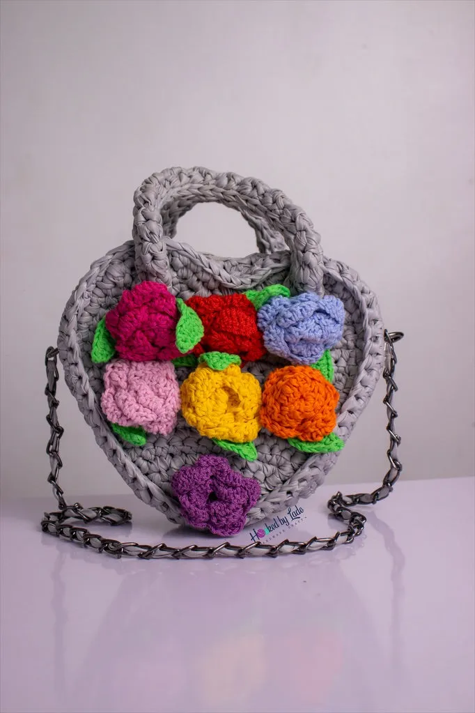 ‘Ife-bouquet’ Grey garden bag