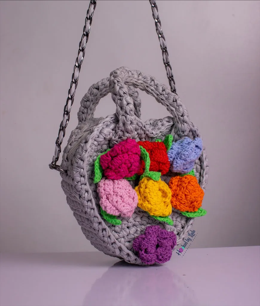 ‘Ife-bouquet’ Grey garden bag