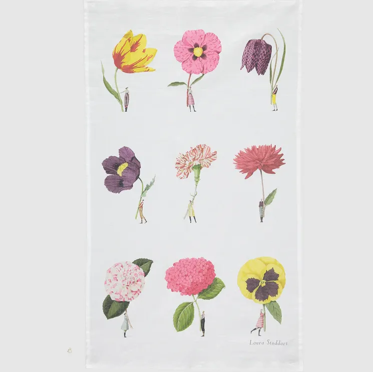 In Bloom Multi Flower Tea Towel