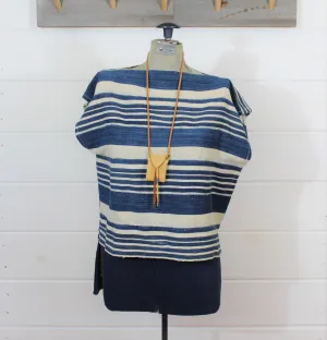 Indigo Stripe Top