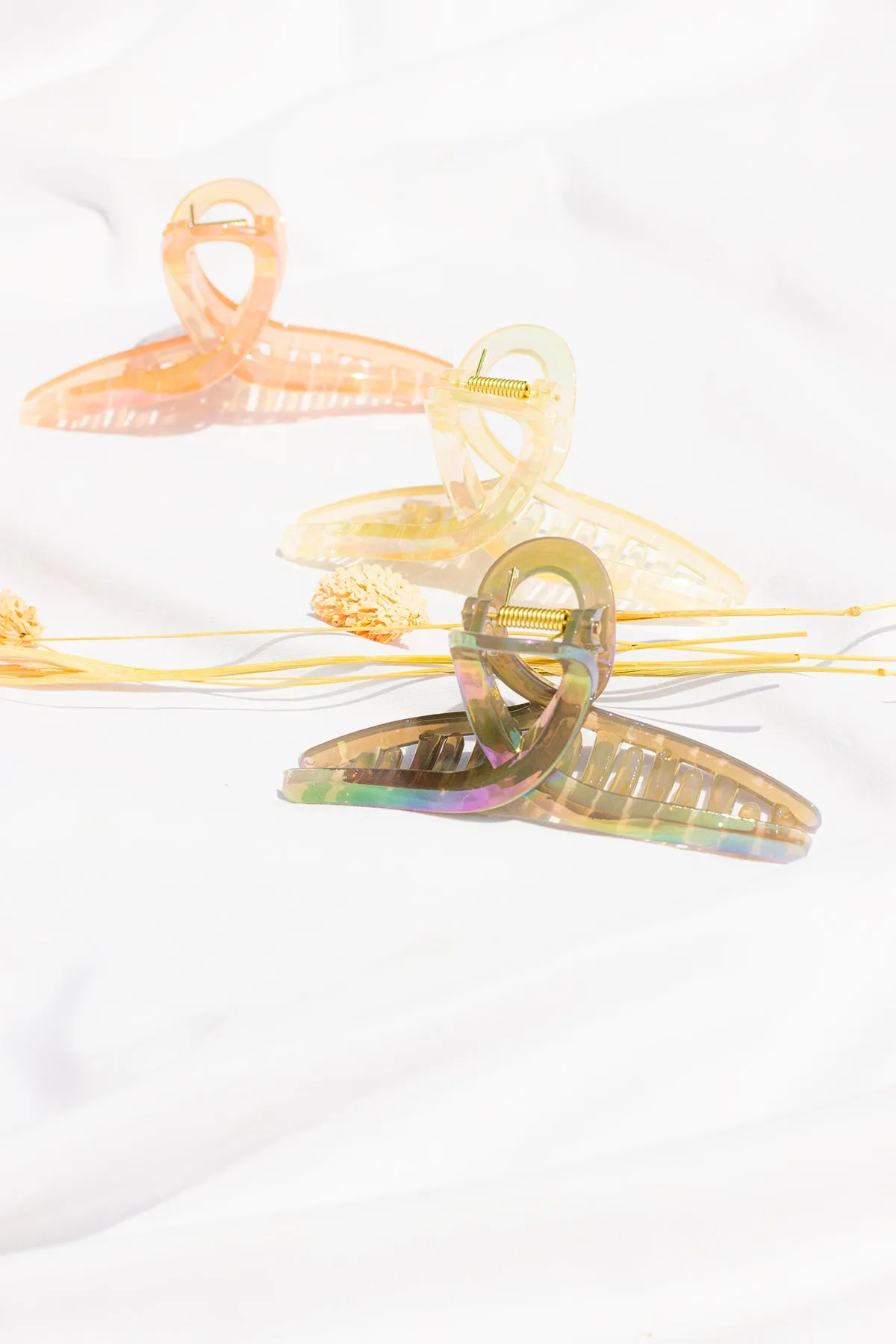 Iridescent Loop Claw Clip