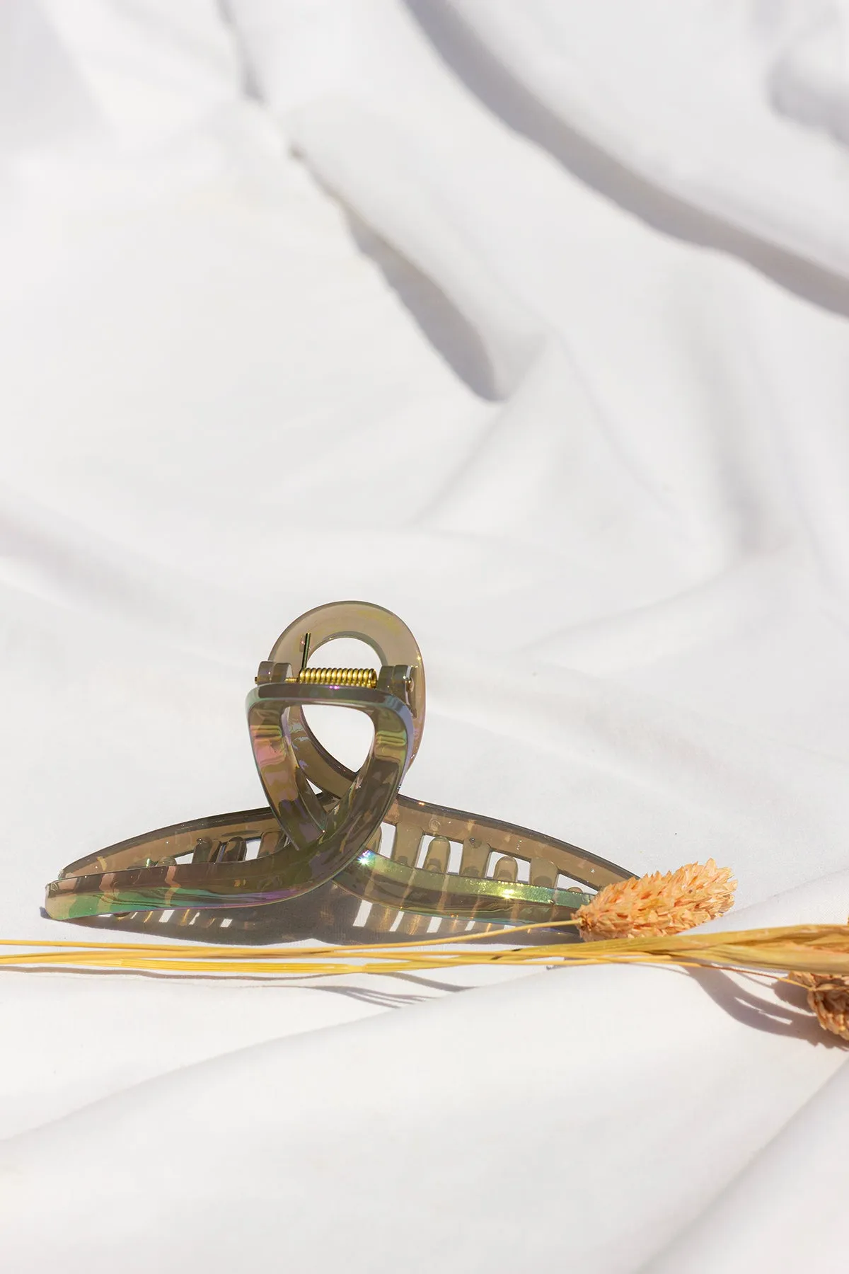 Iridescent Loop Claw Clip