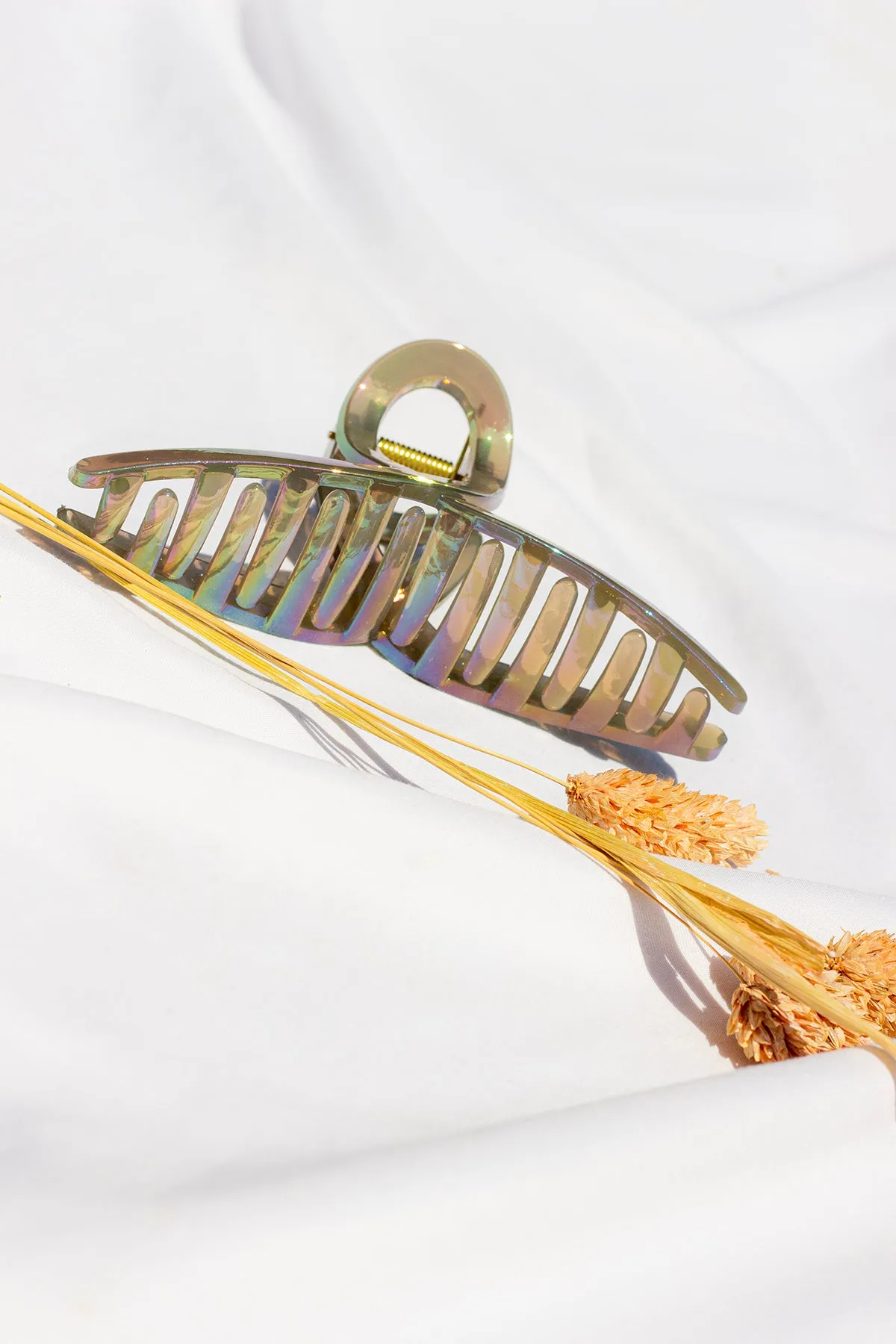 Iridescent Loop Claw Clip