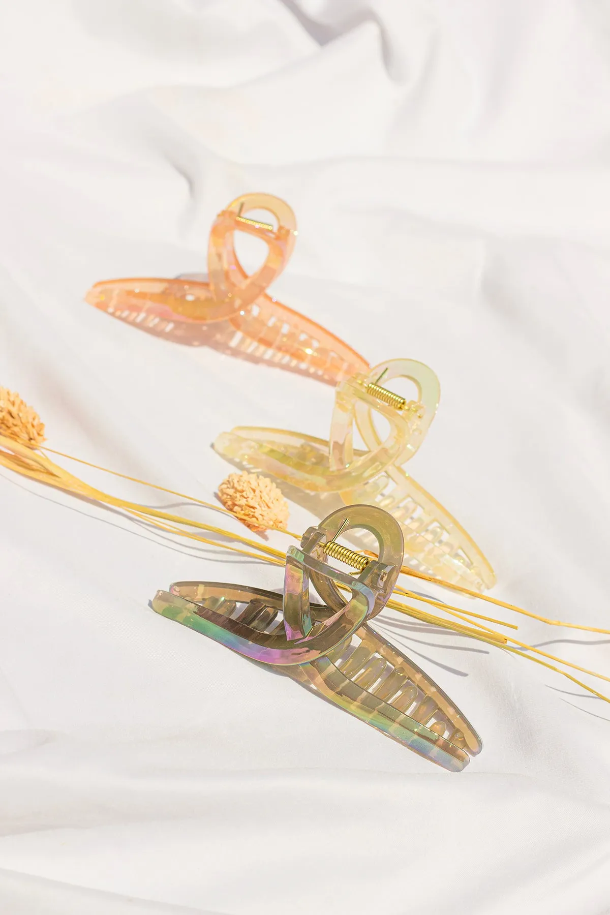 Iridescent Loop Claw Clip