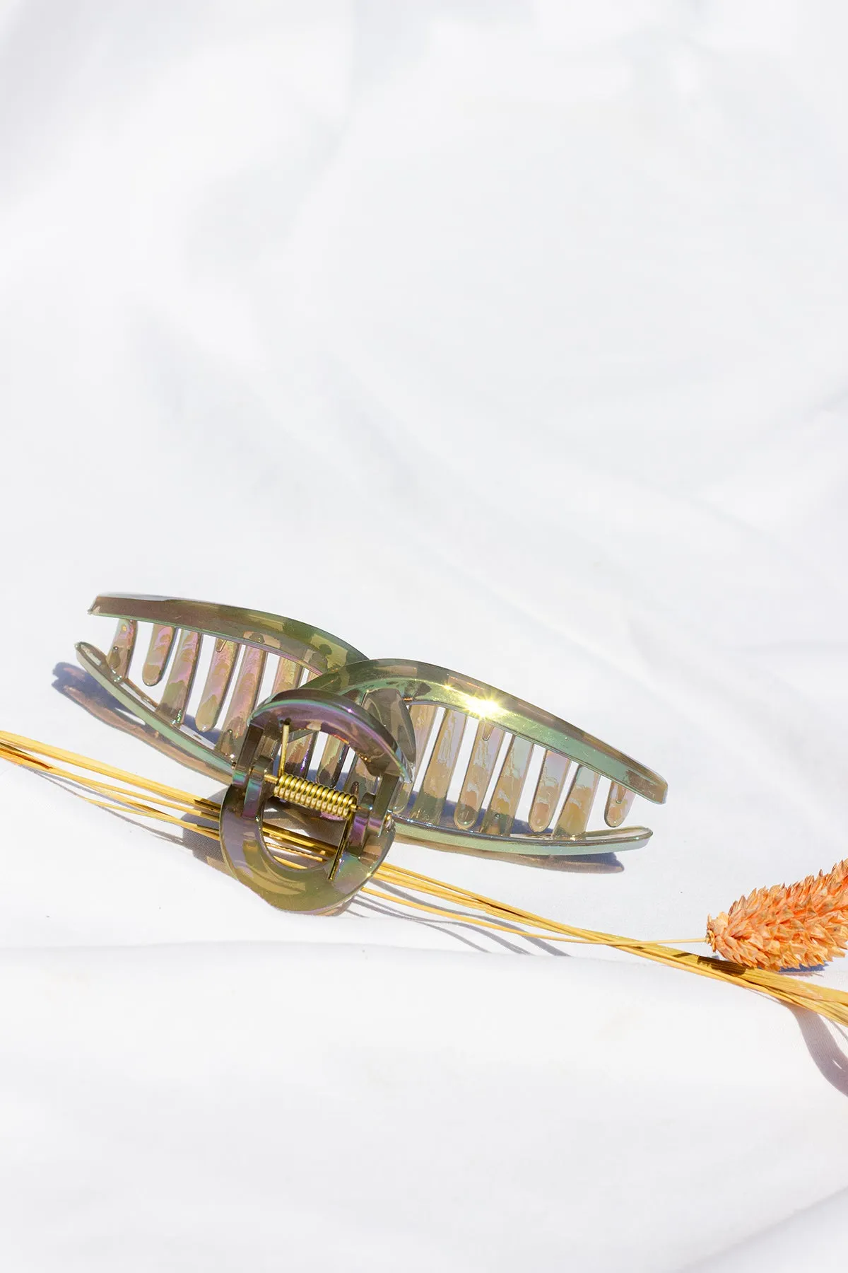 Iridescent Loop Claw Clip