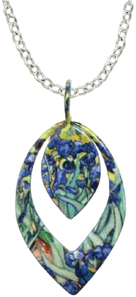 Irises - Necklace #4809X by d'ears