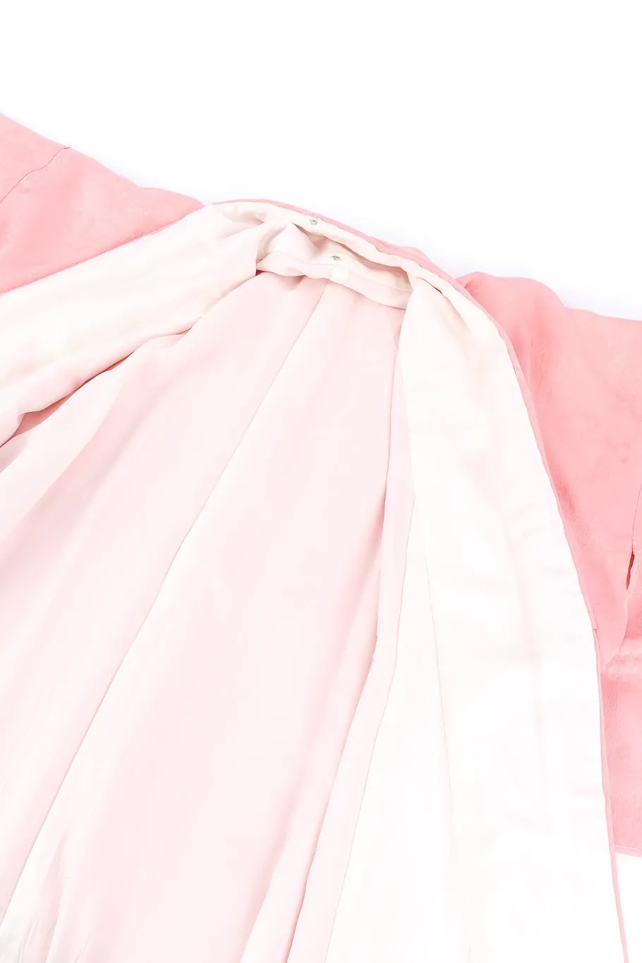 Japanese Powder Pink Floral Embossed Kimono