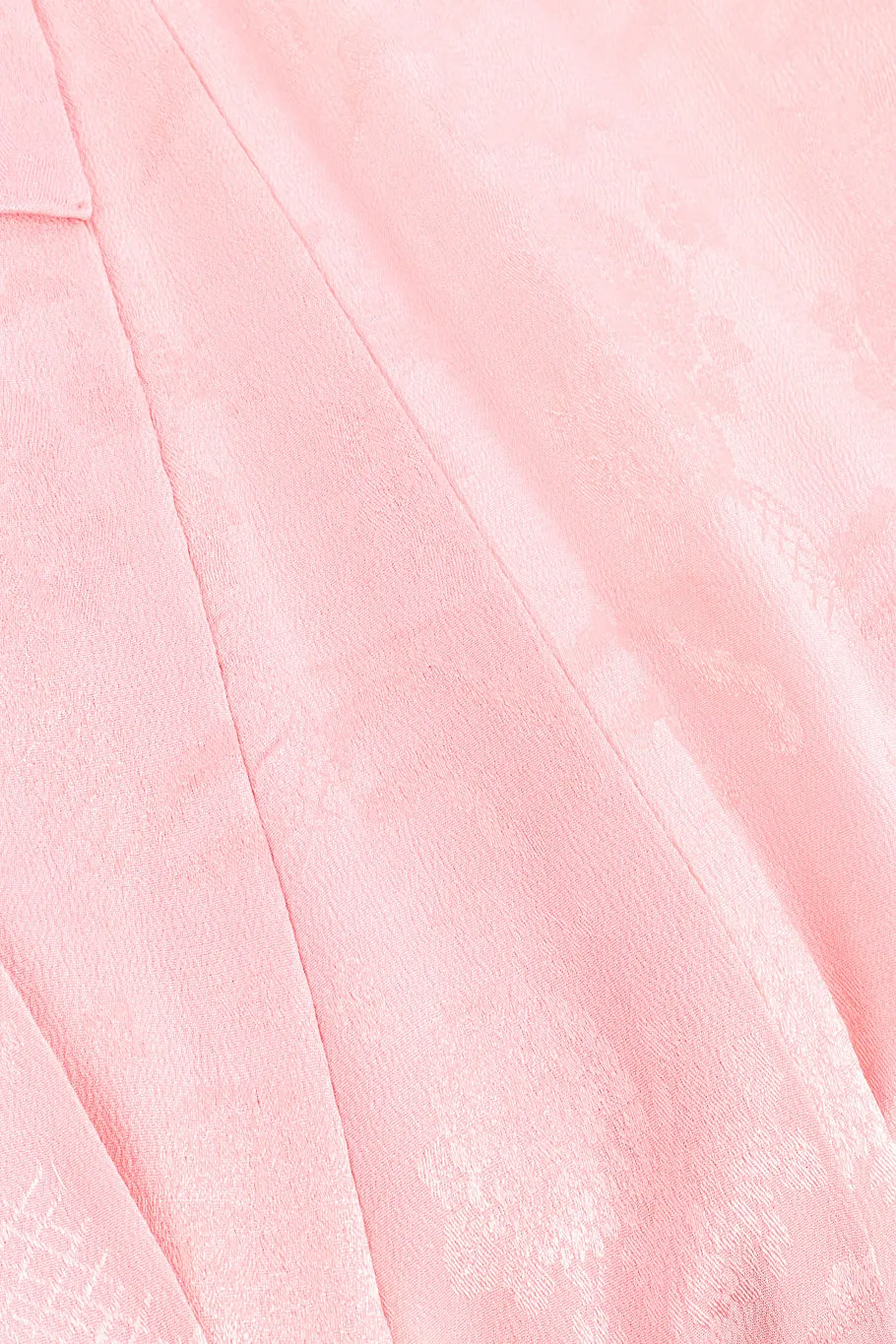 Japanese Powder Pink Floral Embossed Kimono