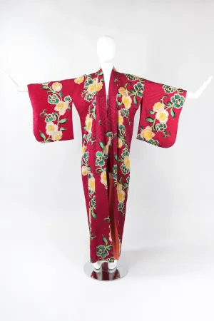 Japanese Yellow Rose Kimono