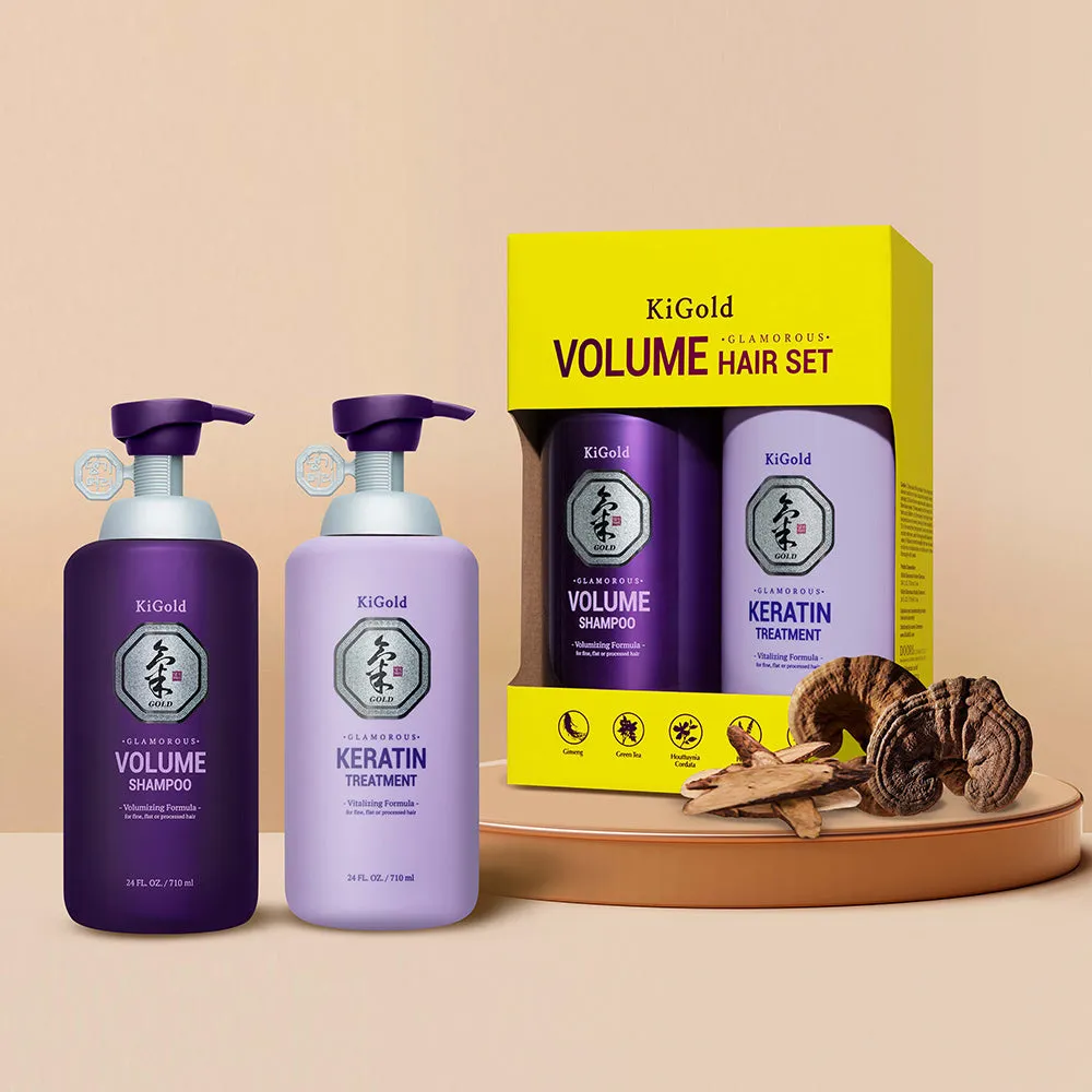 Ki Gold Glamorous Volume Keratin Hair Set 710ml   710ml
