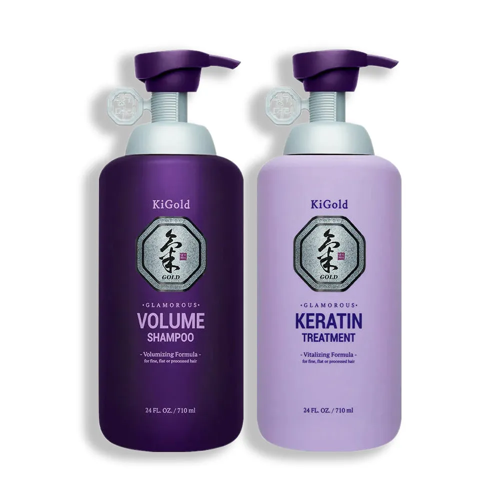 Ki Gold Glamorous Volume Keratin Hair Set 710ml   710ml
