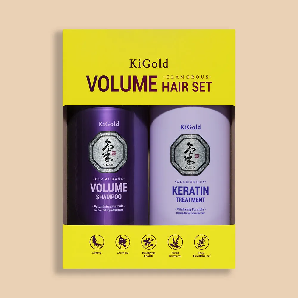 Ki Gold Glamorous Volume Keratin Hair Set 710ml   710ml