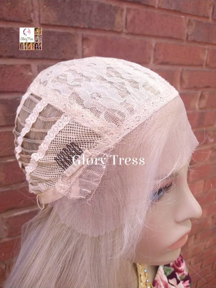 Lace Front Wig, Ombre Dark Ash Blonde Wig, Straight Wig, Blonde Wig, Glory Tress Wigs, Wigs, Wig, Heat Safe, On Sale  // YOU'RE AWESOME