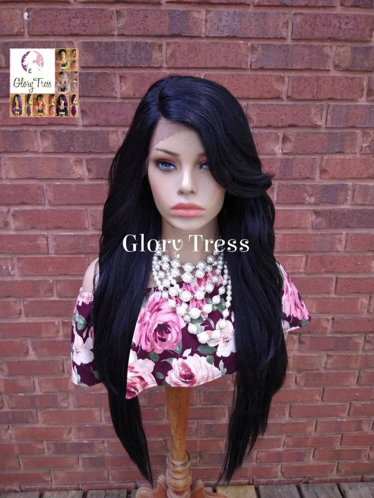 Lace Front Wig - Wigs - Glory Tress - Curly Wig - Black Wig - African American Wig - Yaki Texture - Ready To Ship // REJOICE