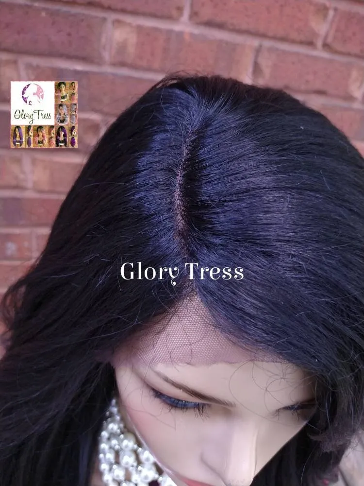 Lace Front Wig - Wigs - Glory Tress - Curly Wig - Black Wig - African American Wig - Yaki Texture - Ready To Ship // REJOICE