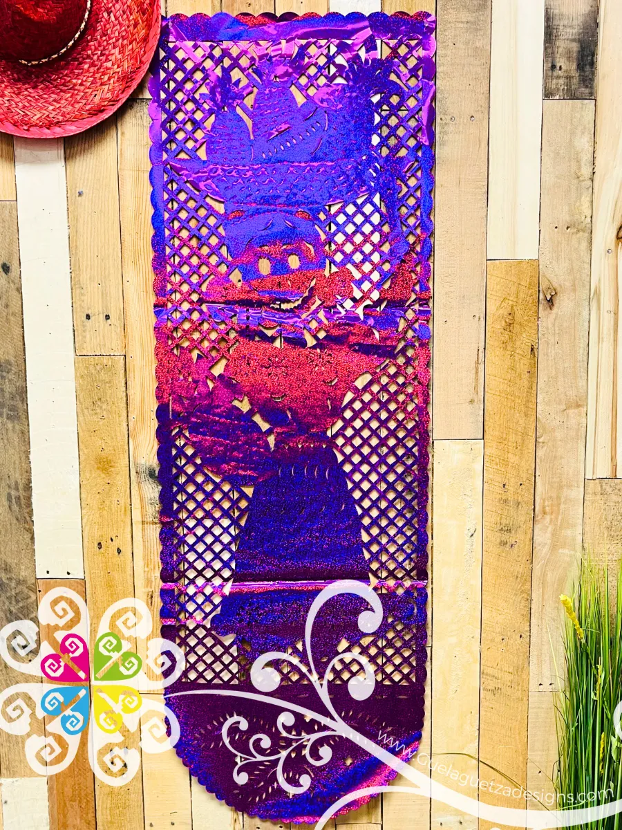 Large Metallic Plastic Banner