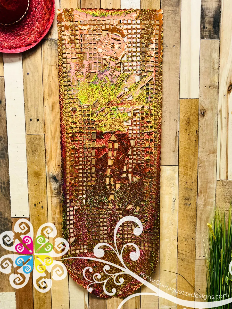 Large Metallic Plastic Banner