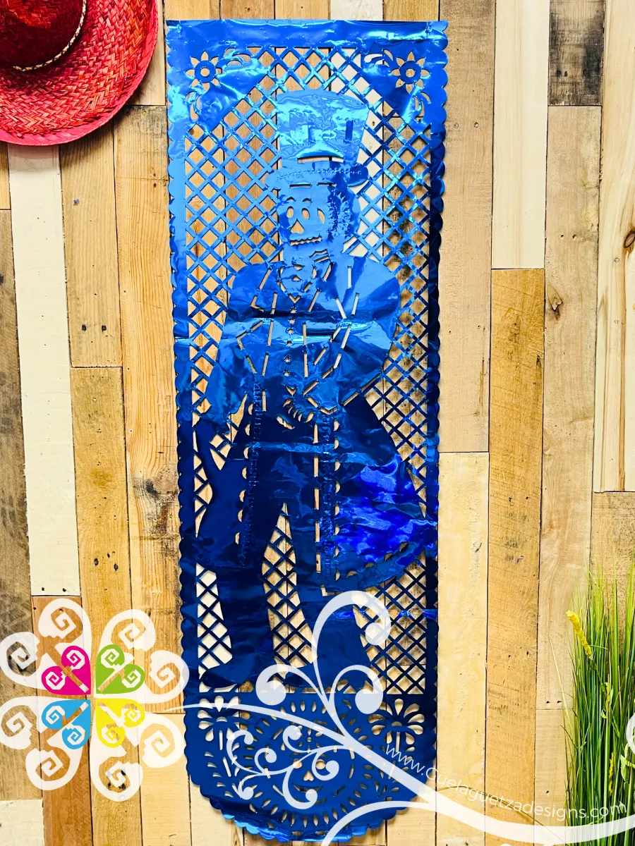 Large Metallic Plastic Banner
