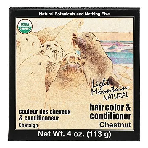 Light Mountain Natural Chestnut Hair Color & Conditioner 113 Grams