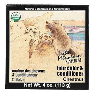 Light Mountain Natural Chestnut Hair Color & Conditioner 113 Grams