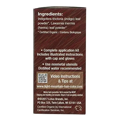 Light Mountain Natural Chestnut Hair Color & Conditioner 113 Grams