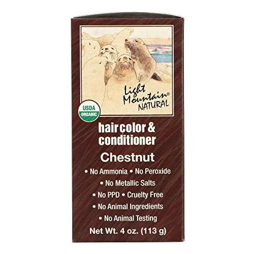 Light Mountain Natural Chestnut Hair Color & Conditioner 113 Grams