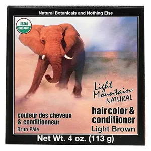 Light Mountain Natural Light Brown Hair Color & Conditioner 113 Grams
