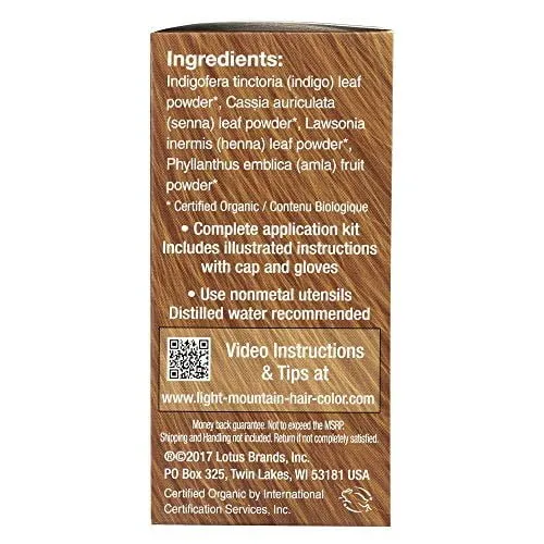 Light Mountain Natural Light Brown Hair Color & Conditioner 113 Grams