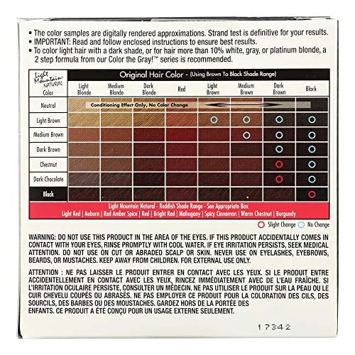 Light Mountain Natural Mahogany Hair Color & Conditioner 113 Grams