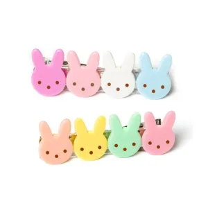 Lilies & Roses Cute Bunny Pastel Colors Alligator Clip Set