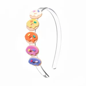 Lilies & Roses Multi Donuts Headband - Rainbow