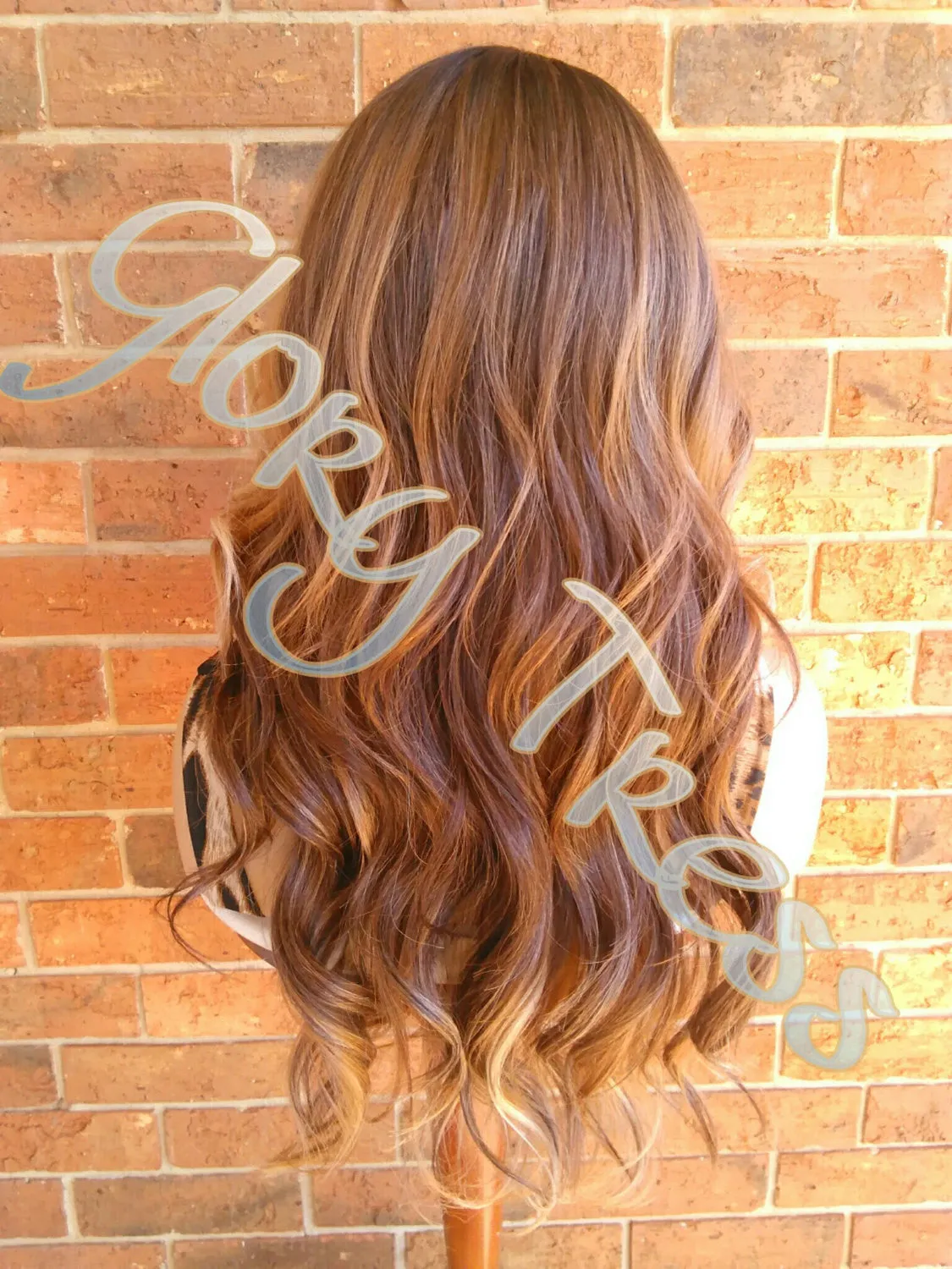 Long Silky Wavy Lace Front Wig, Ombre Blonde Wig, Dark Rooted Bombshell Wig // PURITY (Free Shipping)
