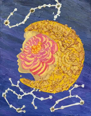 Luna, the Waxing Crescent Moon