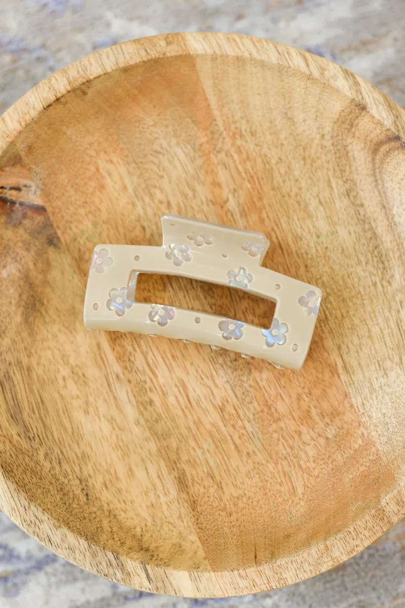 Luxe Daisy Opal Cut Out Hair Clip