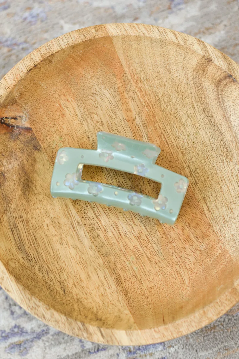 Luxe Daisy Opal Cut Out Hair Clip