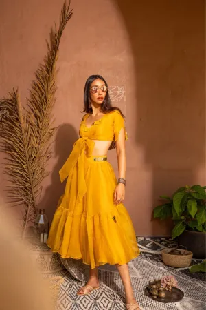 Mango Bow Crop & Skirt