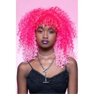 Manic Panic Pink Passion Ombre Curl Wig